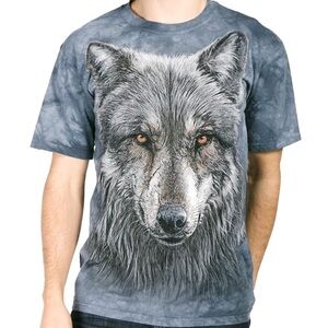 The Mountain Warrior Wolf Wolves Lone Grey Hairy Dog Shirt Size XL